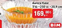 PAŞABAHÇE AURORA 3'LÜ KASE 250 CC